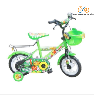 Xe đạp 14 inch Chuột xanh lá