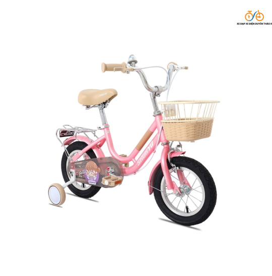 Xe Đạp Trẻ Em Bé Gái Shukyo S1 12 Inch