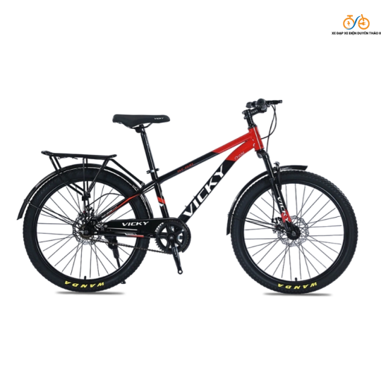 Xe Đạp Địa Hình MTB Vicky Crazy VC600 24 Inch – Khung Thép | Phanh Đĩa Giá Rẻ | Khuyến mãi Hot